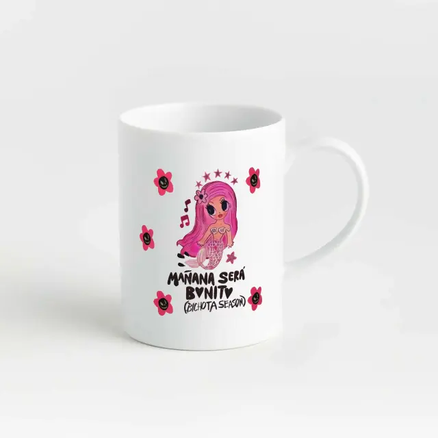Caneca de Cerâmica Bonita "Mañana Será Bonito" - Presente Ideal para Fãs de Karol G