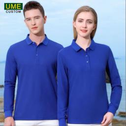 Nova respirável barato manga longa camisa polo pessoal grupo personalizado bordado camisa polo de manga longa masculina barato - Image 2
