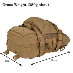 Mochila de hidratação tática, treinamento de combate, assalto, molle, colete de caça ao ar livre, placa traseira, bolsa de água, 1 peça - Image 3