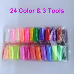 Argila de modelagem para crianças, Plasticina seca ao ar, Brinquedo Educacional 5D, Play Dough, Argila clara colorida, Presente seguro para crianças - Image 1