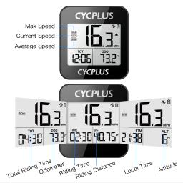 Cycplus ciclismo gps bicicleta computador acessórios velocímetro led ipx6 odômetro à prova dwireless água cronômetro sem fio - Image 4