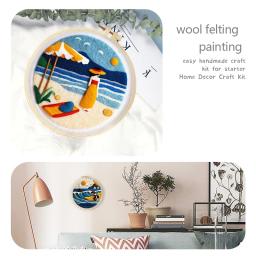 Gatyztory kit de feltragem de agulha starter kit de feltragem de coqueiro para iniciantes diy mar agulha lã feltragem pintura artesanato arte - Image 6