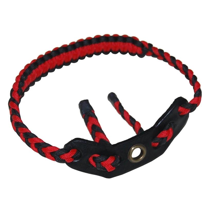 Malha de pulso arco estilingue tiro com arco ajustável trançado pulso cinta estilingue arco composto estabilizador para a prática tiro esporte 24bd - Image 1