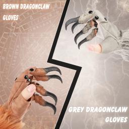 Luvas Realistas de Couro Dragon Claw, Garra Pontudo, Halloween Cosplay Party, Adereços Assustadores, Acessórios Figurinos - Image 4