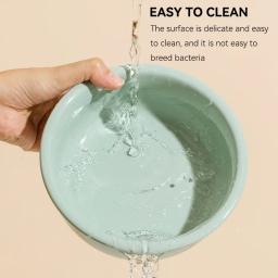 Alimentador elevado para animais de estimação, tigela de água para gatos com suporte de madeira, alimentação cerâmica, cães pequenos e médios, 800ml - Image 5