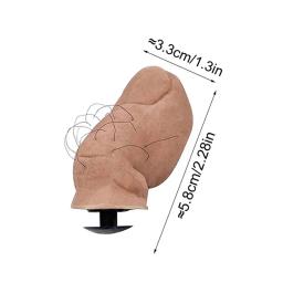 5/10 pçs criativo diy spoof engraçado 3d polegar sapato dedo grande sandália decoração acessórios decorações de borracha dedo do pé grande sapato fivela para sapatos - Image 3