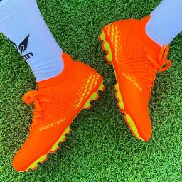 Chuteiras de futebol profissionais com picos longos para homens, botas de futebol, relvado antiderrapante, treinamento interno, esportes, sapatos de futsal, partida - Image 3