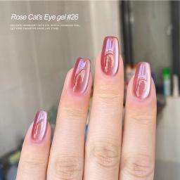 Cristal rosa gato olho unha gel, magnetismo super brilhante, UV unha construção gel vermelho misterioso vento, DIY manicure arte suprimentos, 15ml - Image 1