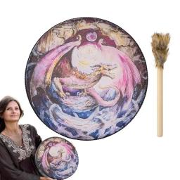 Tambor de mão reflexivo para adultos, instrumento de percussão musical, ferramenta xamã, instrumentos de banho sonoros - Image 1