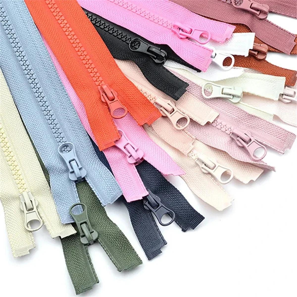 Zíperes de resina para roupas, zíperes longos para casaco, jaqueta, acessórios de costura DIY, Single Open End, 5 # - Image 1