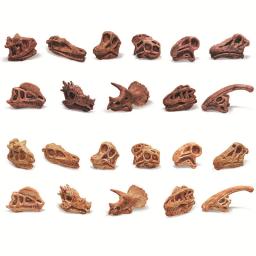 Brinquedo dinossauro de plástico para colecionadores Fóssil animal Modelo de esqueleto de crânio Dinossauros de ensino Presentes artesanais Brinquedos de decoração para casa - Image 2