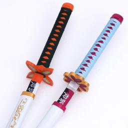 72/104cm demon slayer katana kimetsu não yaiba lâmina anime cosplay prop tanjirou mitsuri tamanho real japonês katana sabre brinquedo do miúdo - Image 3