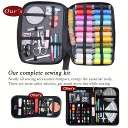 Viagem portátil Caixa De Costura, Ferramentas De Costura, Quilting Thread, Costura, Bordados Craft Kits, Home Organizer, 58Pcs por conjunto - Image 4
