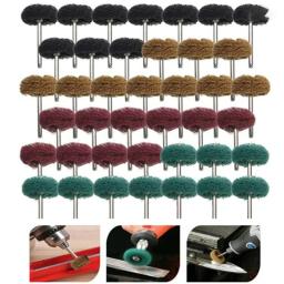 5-20pcs Mini Broca Escova Abrasiva Nylon Polimento Roda Dremel Rotary Hand Tool Acessórios Set Rust Remover - Image 1