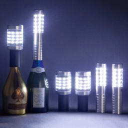 Recarregável LED Bar Champagne Bottle Topper Sparklers Luz Com Luz Laser LED Strobe Baton Nightclub Bottle Service Sparkler - Image 4