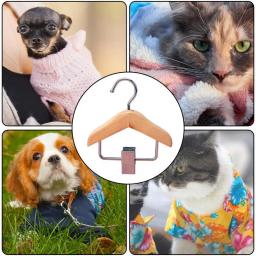 Cabides com clipe de metal para pequenos animais de estimação, organizador do armário, cabide, casaco, gato, cachorro, gatinho, cachorro, cachorro, mini - Image 4