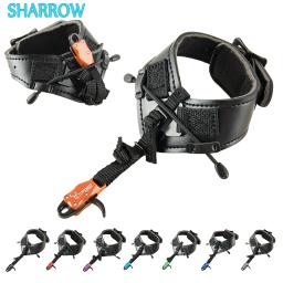 Tiro com arco pinça liberação ajuda arco composto alça de pulso ajustável direita esquerda mão para arco e flecha hutning tiro acessórios - Image 1