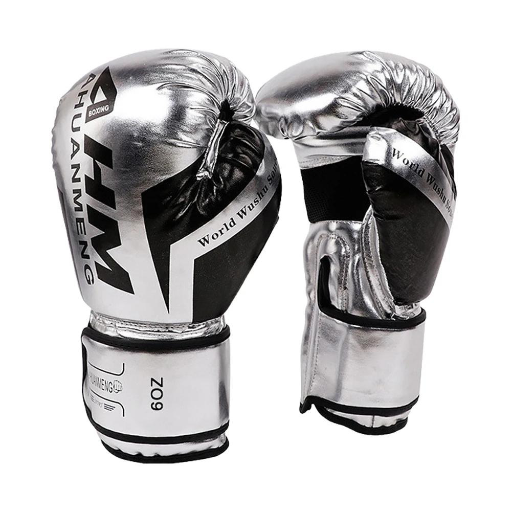 PU Leather Luvas de Boxe Profissionais para Adultos e Crianças, Luvas de Treinamento, Esponja Respirável, Muay Thai, Sanda, Suprimentos Esportivos - Image 1