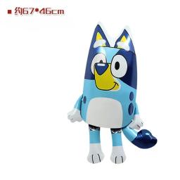 Bluey balão filme de alumínio grande número balão dos desenhos animados bingo bluey cão festa de aniversário decoração layout fundo foto prop - Image 6