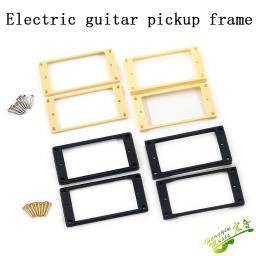 Curvo Humbucker Pickup Montagem Quadros, Anéis LP, Acessórios para guitarra elétrica, Captador duplo, Plana, 1 conjunto - Image 1