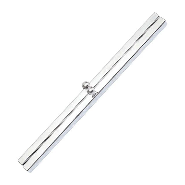 Réguas de Metal para Desenho e Caligrafia - Acessórios de Artesanato e Escrita, Ideal para Presentes, 1 Par