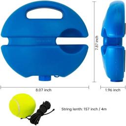Tênis Base de ajuda de treinamento com corda elástica bola conjunto, Heavy Duty prática, Self-Duty Rebound treinador de tênis, parceiro Sparring dispositivo - Image 6