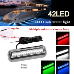Barco de navegação luz 50/80w 27/42 led subaquática pontão barco marinho transom luz ip68 à prova dip68 água led navio feixe luz - Image 3