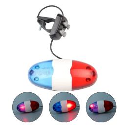 Luz dianteira da polícia para bicicleta, 6 LED Warning Siren, Buzina Elétrica, 4 Tones, Lâmpada de bicicleta, Som Alto, Equitação, Acessórios MTB, Luzes de ciclismo - Image 2