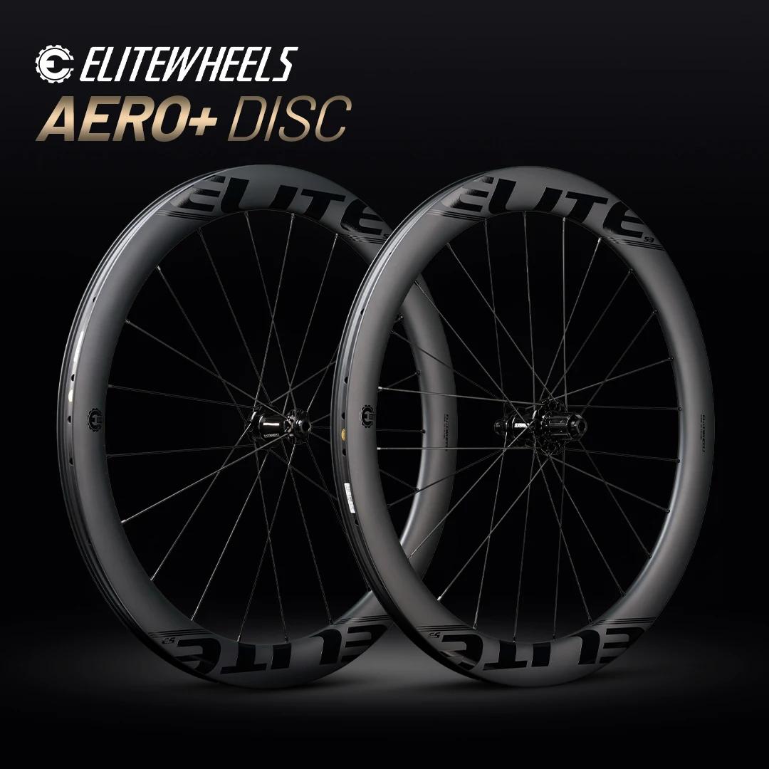 Elitewheels mais novo aero + rodas de estrada com asa 20 raios sistema catraca 50t cubo rolamento cerâmico 23mm largura interna rodado carbono - Image 1