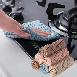 Cozinha Anti-graxa Wiping Rags, Eficiente Super Absorvente Pano De Limpeza De Microfibra, Toalha De Prato De Lavagem Em Casa - Image 1