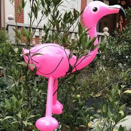 Brinquedos infláveis do flamingo para crianças, flutuador da piscina, decoração do partido do jardim, fontes havaianas do evento - Image 3