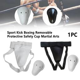 Removível Profissional Jockstrap Confortável, Suporte Groin Guard, Crotch Kick, Boxe, Artes Marciais, Copa de Segurança Protetora, Portátil - Image 5