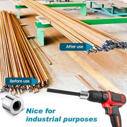 Escova De Limpeza De Tubo De Cobre De Metal, Escova De Limpeza De Tubo Para Power Drill, 1 Escovas Substituíveis - Image 2