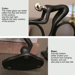 Artesanato abstrato Estátua de Resina Atleta, Esporte Figura Estatueta, Escultura Esporte Tema Elegante, Office Home Decor Sala - Image 5