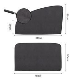 Magnetic Car Sun Shade, Proteção UV, Cortina de carro, Janela Sunshade, Side Window Film, Mesh Visor, Verão - Image 6