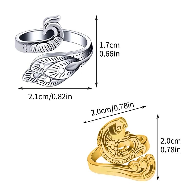 Lmdz 2 pçs diy artesanal tricô anel loop crochê dedo dedal fio guias do vintage ajustável aberto fingering ferramentas - Image 1