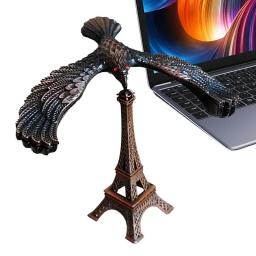 Decoração de escritório liga e-iffel torre modelo balanceado pássaro prop equilíbrio águia gravidade pássaro estatuetas em miniatura brinquedo decoração - Image 3