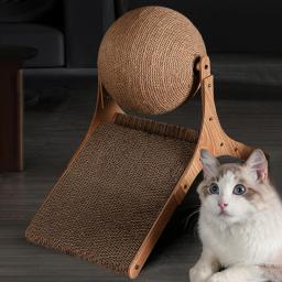 Brinquedo interativo Cat Scratcher, bola para gatinhos, mordendo, escalando, exercitador, arranhando, suprimentos para animais de estimação - Image 3