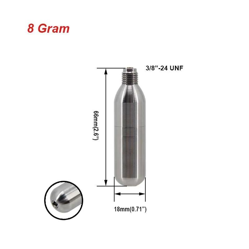 Cartucho recarregável CO2, SS304, 3/8-24UNF Thread, Co2 Dispensador Acessório para Cocktails, Seltzers, Growlers carbonatados, barril de cerveja - Image 1