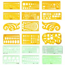 Jouhou-régua oval para desenho, estêncil durável, resina k, construção macia, geometria, matemática, móveis, curva, conjunto de medição redondo - Image 1
