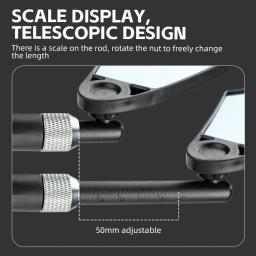 ROCKBROS Bicicleta Espelho Retrovisor HD Vision 360° Rotação Ajustável Ampla Faixa Espelho Ciclismo Segurança MTB Acessórios Bicicleta de Estrada - Image 5