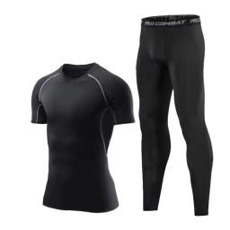 Fatos Esportivos de Compressão Masculina, Corrida e Corrida, Calças Apertadas, Fato de Treino, Depressão, Ginásio, Treinamento, 5 Frutas por Conjunto - Image 4
