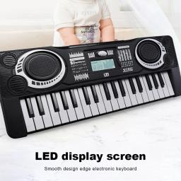 Piano eletrônico portátil com display LED para crianças, 37 teclas, teclado digital, instrumento musical, piano elétrico, brinquedo para crianças - Image 3