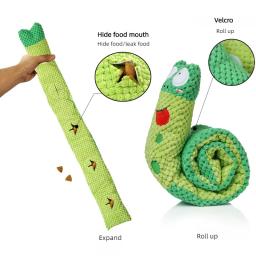 Interativo Squeak Food Molar Toy para Dog, Plush Sound Toys, Caracol Dobrável e Sniffing, Pet Toy Supplies, Foraging Training - Image 2