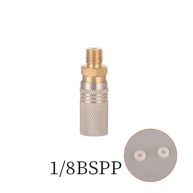 HPA-Conector de Liberação Rápida do Acoplador, 8mm, Macho e Fêmea, Refil de Cilindro de Gás CO2, Paintball e Mergulho, Regulador de Pressão - Image 1