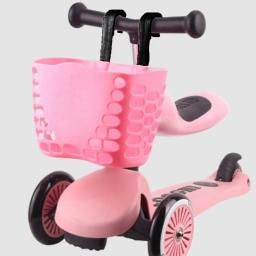 Bicycle Front Storage Basket for Children Bike Handlebar Rack, Cycling Bag, Pannier Hooks, Skate Plastic Organizers, Kids - Image 1