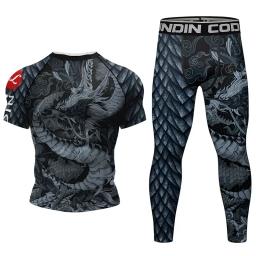 Full Body Compression Boxing Jerseys para homens e mulheres, shorts MMA, camiseta Jiu Jitsu, conjuntos de calças, Rashguard Bjj, ternos de boxe, roupas Rash Guard - Image 5