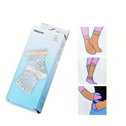 1 conjunto de meias de tecelagem, extensores de aço, kit de gancho para meia, cachecol, chapéu, agulha de costura, acessórios de ferramenta de tricô - Image 2