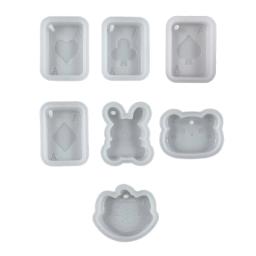 Diy moldes silicone diferentes formas pingente molde artesanato moldes artesanato suprimentos para diy fazer pingentes c1fc - Image 1