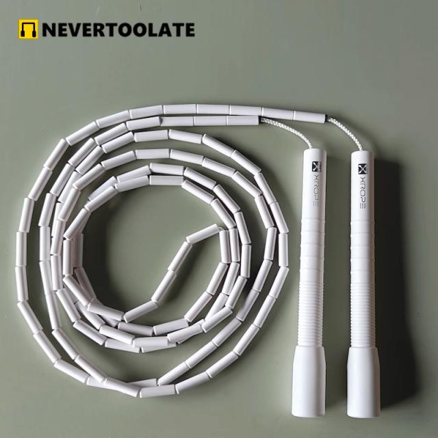 HARD BEADS-PE: Cordas de Pular Frisadas com Alças para Freestyle e Prática com Pesos